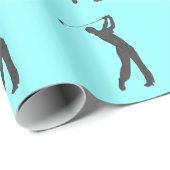 Golf-lebenslustiger Typ kundengerecht Geschenkpapier (Rolleneckpunkt)