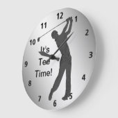Golf-lebenslustiger Typ kundengerecht Große Wanduhr (Winkel)