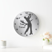 Golf-lebenslustiger Typ kundengerecht Große Wanduhr (Zuhause)