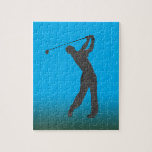 Golf-lebenslustiger Typ kundengerecht Puzzle