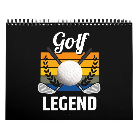 Golf Legend Golfplatz Golf Ball Funny Golfer Kalender (Titelbild)