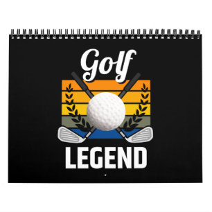 Golf Legend Golfplatz Golf Ball Funny Golfer Kalender