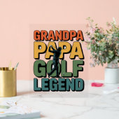 Golf Legend Grandpa Papa Acrylschild (Hochzeit)