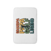 Golf Legend Grandpa Papa Badematte (Vorderseite Vertikal)