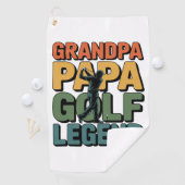 Golf Legend Grandpa Papa Golfhandtuch (Insitu)