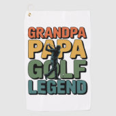 Golf Legend Grandpa Papa Golfhandtuch (Vorderseite)