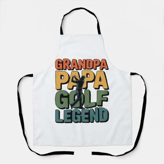 Golf Legend Grandpa Papa Schürze (Vorderseite)