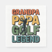 Golf Legend Grandpa Papa Serviette (Vorderseite)