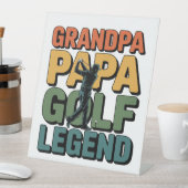 Golf Legend Grandpa Papa Sockelschild (In Situ)