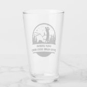 Golf Legend Personalisiertes Bier Glas für Golfer (Rückseite)