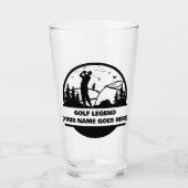 Golf Legend Personalisiertes Bier Glas für Golfer (Vorderseite)