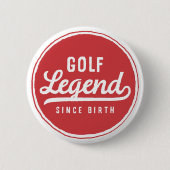 Golf Legend seit Geburt Funny Modern Einfach Button (Vorderseite)