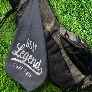 Golf-Legende seit der Geburt Lustig Modern Vintage Golfhandtuch