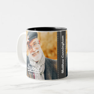 Golf-Legende seit der Geburt Lustig Modern Vintage Zweifarbige Tasse