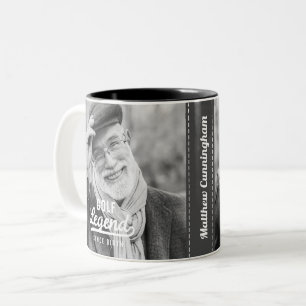 Golf-Legende seit der Geburt Lustig Modern Vintage Zweifarbige Tasse
