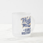 Golf-Lehrer-Geschenk Mattglastasse (VorderseiteRechts)