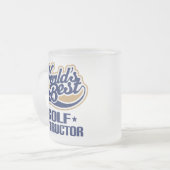 Golf-Lehrer-Geschenk Mattglastasse (Vorderseite Links)