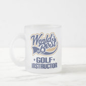 Golf-Lehrer-Geschenk Mattglastasse (Links)