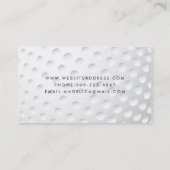 Golf-Lehrer-Visitenkarte Visitenkarte (Rückseite)