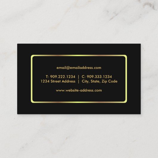 Golf-Lehrer-Visitenkarte Visitenkarte (Rückseite)