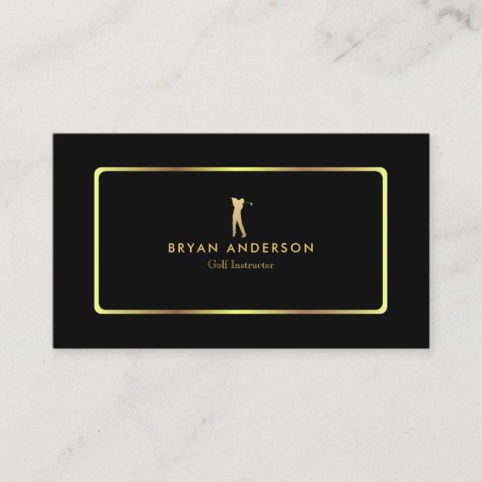 Golf-Lehrer-Visitenkarte Visitenkarte (Vorderseite)