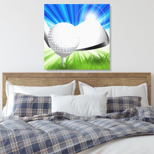 Golf Leinwand Art (Insitu (Schlafzimmer))