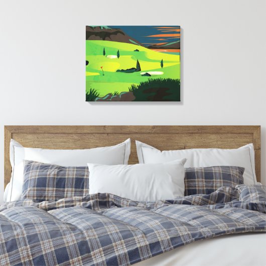 Golf Leinwanddruck (Insitu (Schlafzimmer))