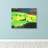 Golf Leinwanddruck (Insitu (Holzboden))