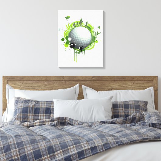 Golf Leinwanddruck (Insitu (Schlafzimmer))