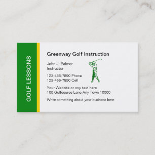 Golf-Lektions-Visitenkarte Visitenkarte