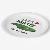 Golf Let’s Par Tee Napkins | Golf Bachelor Party  Pappteller (Schrägansicht)