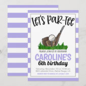 Golf Let's Par-T-Birthday Einladung (Vorne/Hinten)