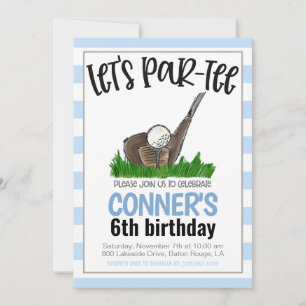 Golf Let's Par-T-Birthday Einladung