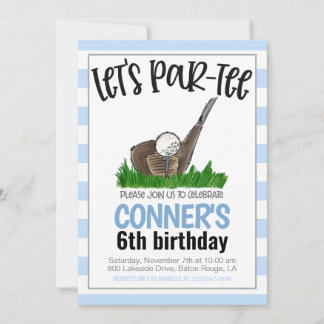 Golf Let's Par-T-Birthday Einladung