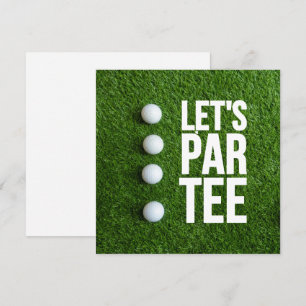Golf Let's Par T-Shirt Feiertagskarte