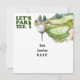 Golf Let's Par T-Shirt für Golfer-Party Einladung