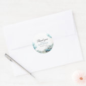 Golf Let's Par-tee Blaues Babyshower Runder Aufkleber (Umschlag)