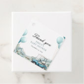 Golf Let's Par-tee Blue Baby Shower Geschenkanhänger (Beispiel)