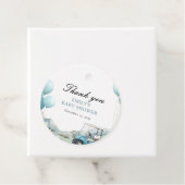 Golf Let's Par-tee Blue Baby Shower Geschenkanhänger (Beispiel)