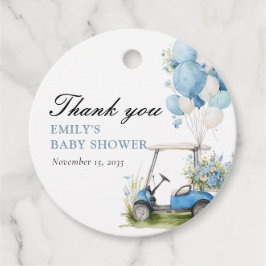 Golf Let's Par-tee Boy Baby Shower Geschenkanhänger