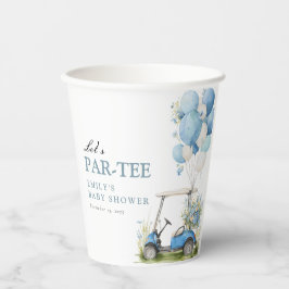 Golf Let's Par-tee Boy Baby Shower Pappbecher