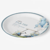 Golf Let's Par-tee Boy Baby Shower Pappteller (Schrägansicht)