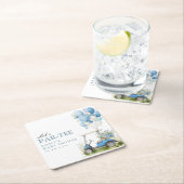 Golf Let's Par-tee Boy Baby Shower Rechteckiger Pappuntersetzer (Vor Ort)