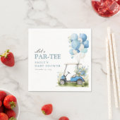 Golf Let's Par-tee Boy Baby Shower Serviette (Beispiel)