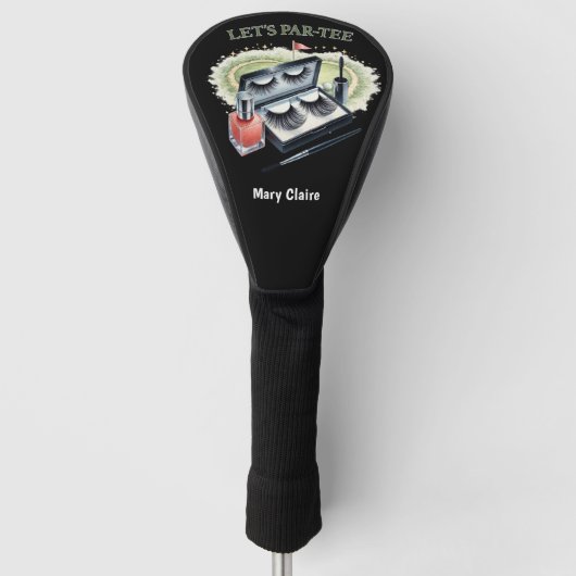 Golf Let's Par Tee für Golferin Headcover (Vorderseite)