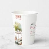 Golf Let's Par-tee Girl Baby Shower Pappbecher (Rechts)