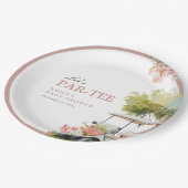 Golf Let's Par-tee Girl Baby Shower Pappteller (Schrägansicht)