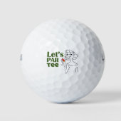 Golf Let's Par tee Golf Balls Golfball (Vorderseite)