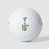 Golf Let's Par tee Golf Balls Golfball (Vorderseite)