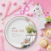 Golf Let's Par-tee Mädchen-Baby-Party Pappteller (Party)